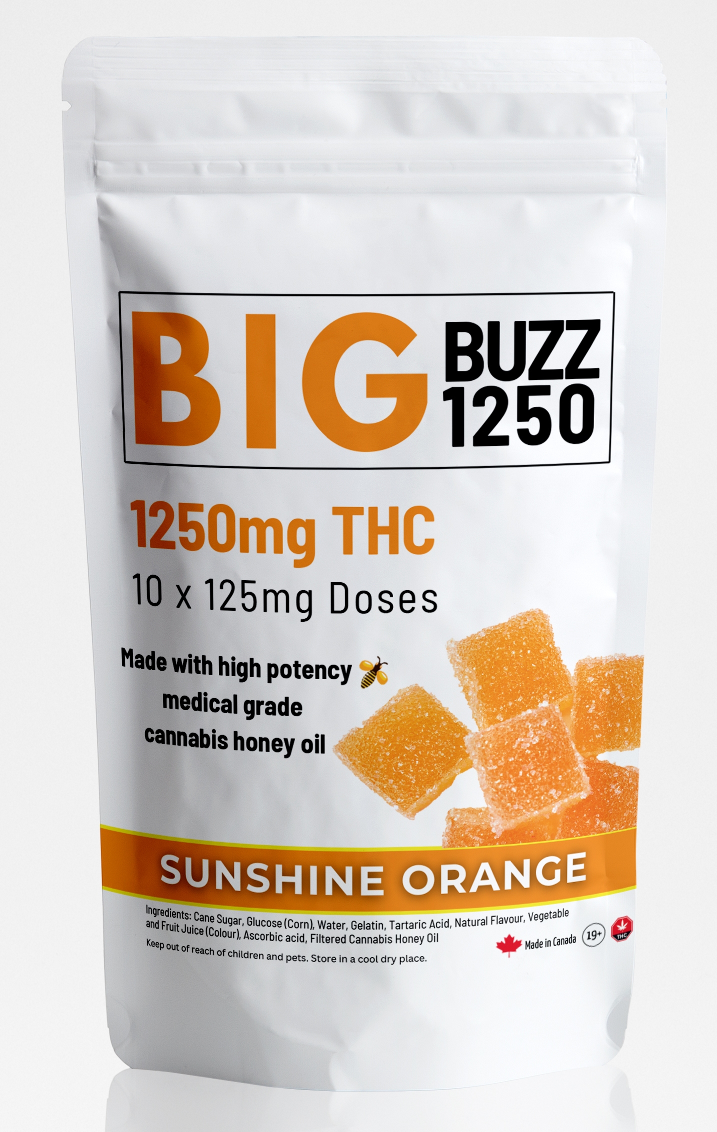 1250-Big-Buzz-Orange-Cannabis-Gummies.jpg Big Buzz Orange Cannabis Gummies