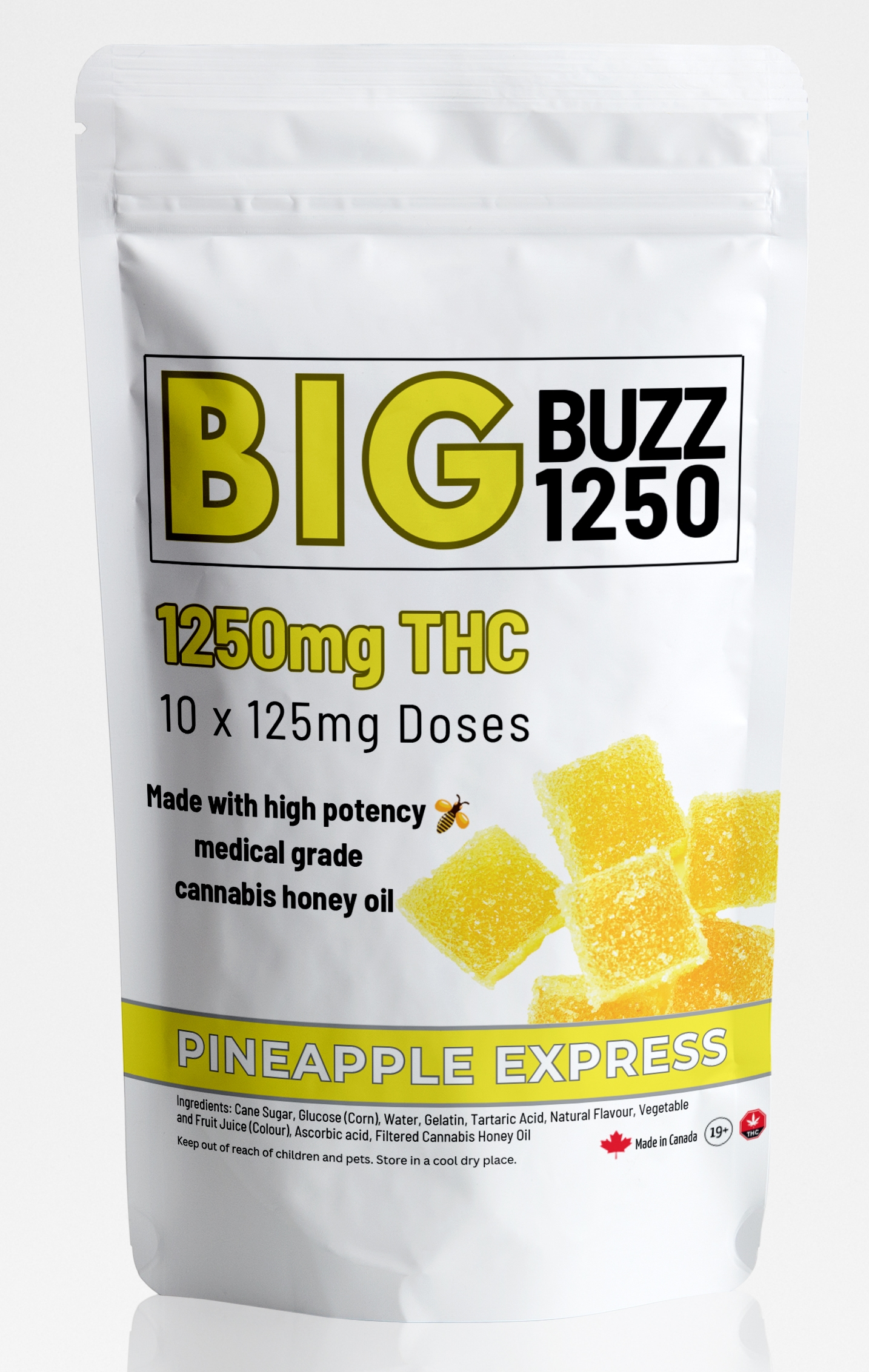 1250-Big-Buzz-Pineapple-Cannabis-Gummies.jpg Big Buzz Pineapple Cannabis Gummies