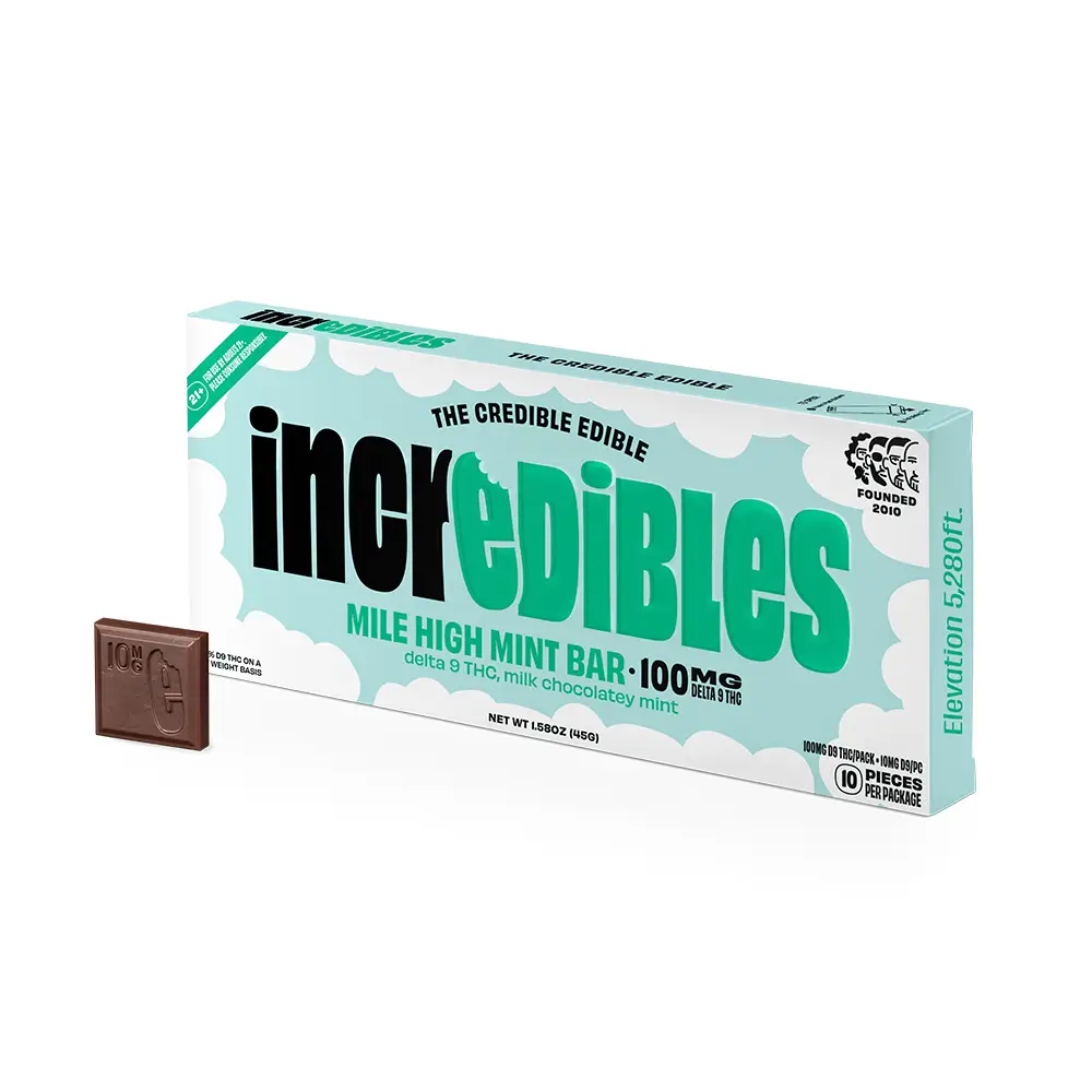 incredibles-HEMP-Choco-MileHighMint-Carton-wChoco-Img2.webp Mile High Mint Chocolate Bar